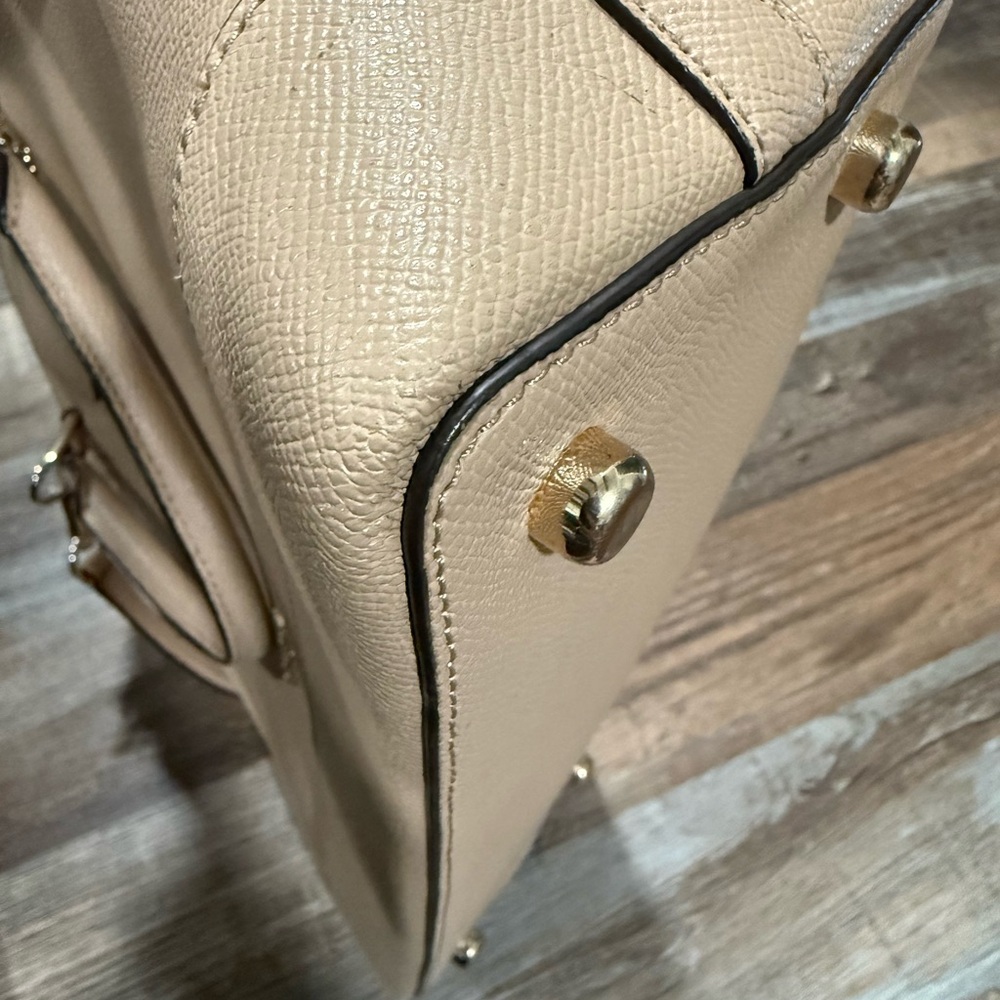 Coach Sierra Pebble Leather Tan Large Satchel - Picture 7 of 16